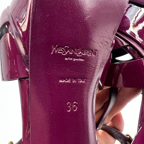 🌷❤️‍🔥SPRING SALE 🔥 FINAL PRICE🌷Saint Laurent Tribute Purple Sandals Euro 36 - Picture 8 of 8
